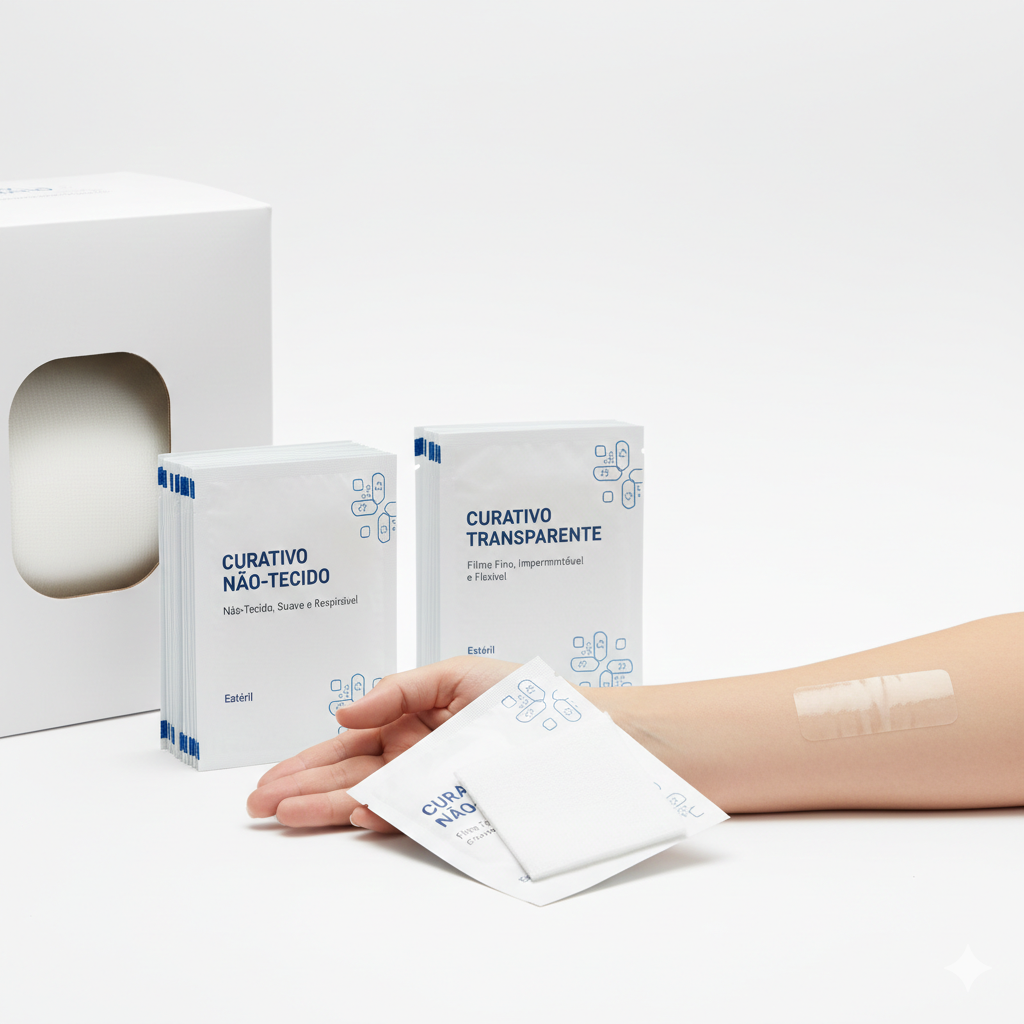 Curativo Não-tecido e Curativo Transparente